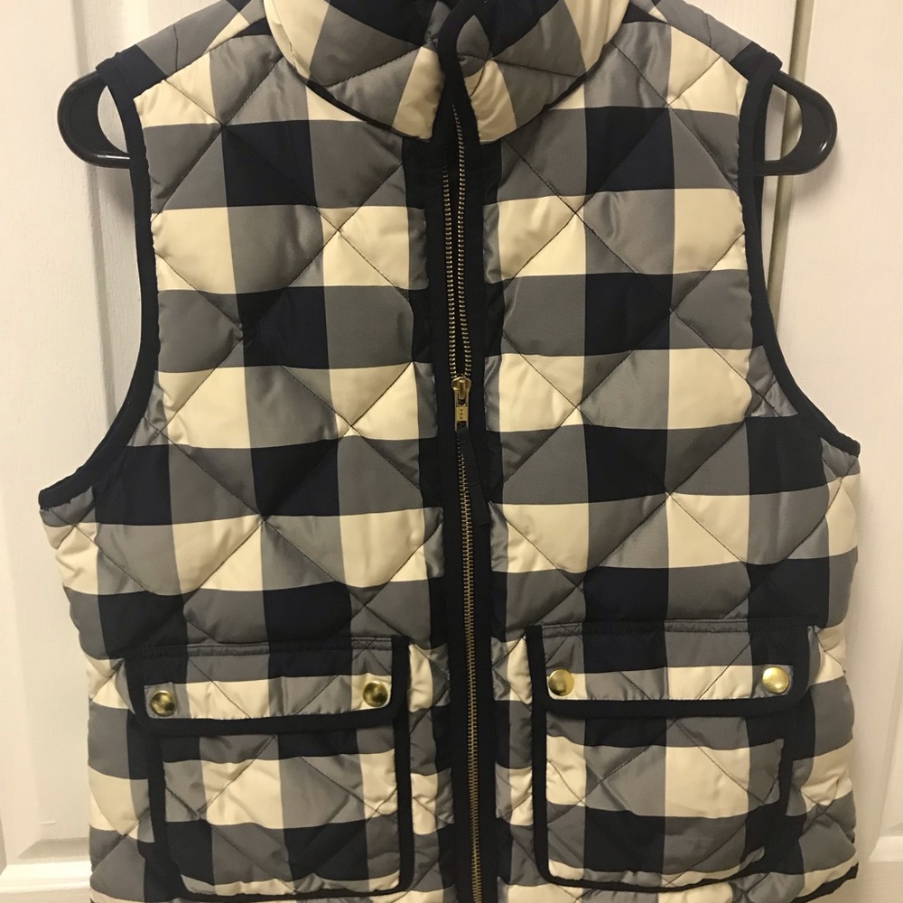 J. Crew Buffalo Plaid Vest